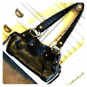 Kooba Sienna Black Leather Handbag